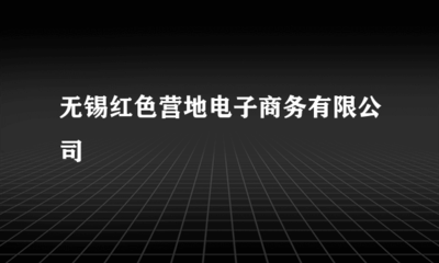 無錫紅色營地電子商務(wù) 開啟網(wǎng)上貿(mào)易代理新篇章